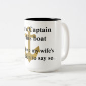 Of This Boat Gold大尉のいかりのおもしろマグカップ ツートーンマグカップ (正面右)