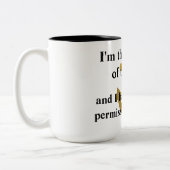 Of This Boat Gold大尉のいかりのおもしろマグカップ ツートーンマグカップ (左)