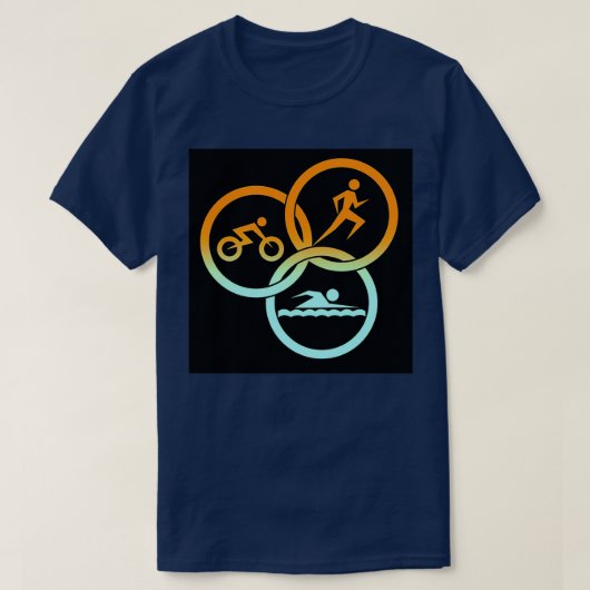 Of Triathlon Sticker Tシャツ (デザイン正面)