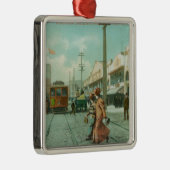 O'Farrell StからのフィルモアStの北の眺め メタルオーナメント (右)