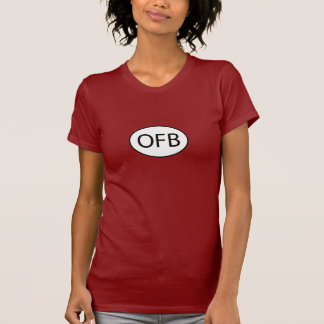 OFBの石赤い女性のティー Tシャツ
