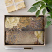 OFDT-Decopage-Steampunkの花で作成 薄葉紙 (ギフト)