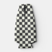 Off Black and Off White Checkerboard ボトルクーラー (裏面)