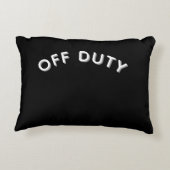 Off Duty Gym Cat Throw Pillow アクセントクッション (裏面)