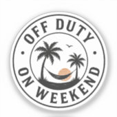Off Duty On the Weekend Tropical Relaxation Emblem シール (正面)