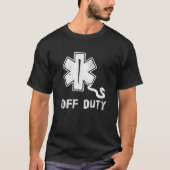 Off Duty Retro EMT Paramedic Medic Emergency First Tシャツ (正面)