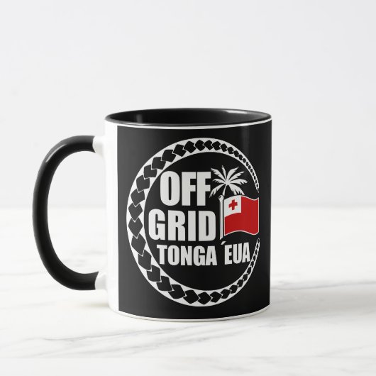 Off Grid Tonga Eua Lifestyle マグカップ (左)