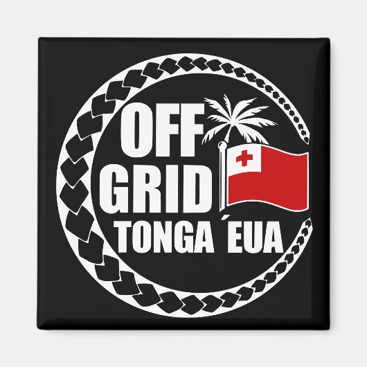 Off Grid Tonga Eua Lifestyle マグネット (正面)