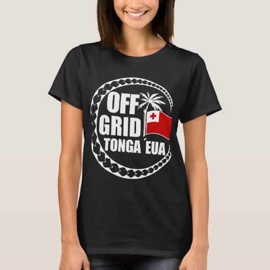 Off Grid Tonga Eua Lifestyle Tシャツ (正面)