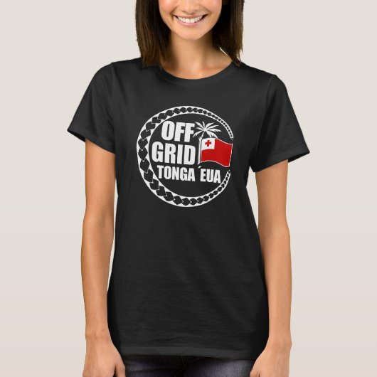 Off Grid Tonga Eua Lifestyle Tシャツ (正面)