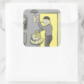 OFF LIGHTS 救 Energy  Squareステッカー スクエアシール (バッグ)