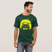 Off Road Adventure Sport Retro girl Tシャツ (正面フル)