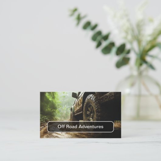 Off Road Adventures Truck Business Cards 名刺 (スタンド正面)