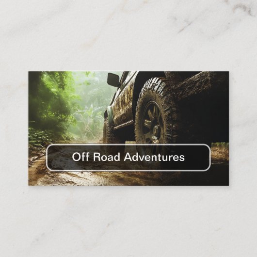 Off Road Adventures Truck Business Cards 名刺 (正面)
