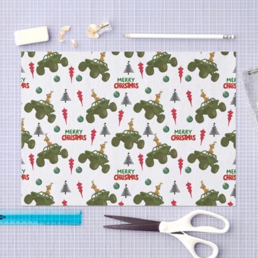 Off-Road Christmas Wrapping Paper 薄葉紙 (クラフト)