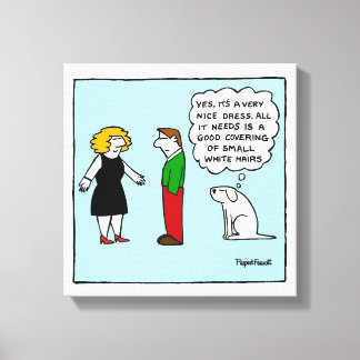 Off The Leash Canvas Print - Nice Dress キャンバスプリント