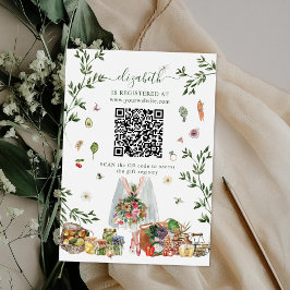 Off The Market | 結婚前パーティーのギフト登録QRコード エンクロージャーカード