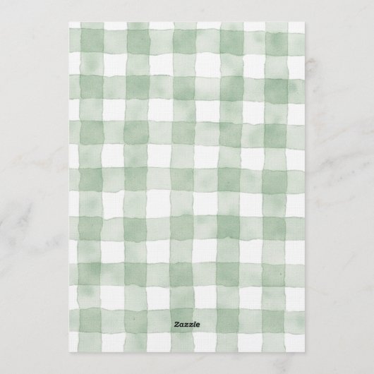 Off the Market Modern Calligraphy Bridal Shower 招待状 (裏面)