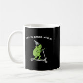 Off to be radical left scum funny frog meme コーヒーマグカップ (左)