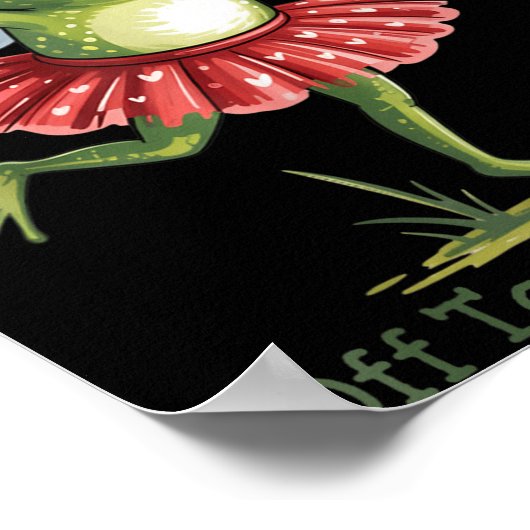 Off To Break Hearts Funny Frog Valentines Women Gi ポスター (角)