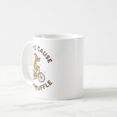 Off To Cause A Kerfuffle Funny Cowboy Frog Meme コーヒーマグカップ (正面左)