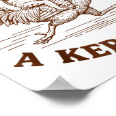 Off To Cause A Kerfuffle Funny Cowboy Frog Riding  ポスター (角)