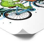 Off To Cause A Kerfuffle Funny Frog Santa Christma ポスター (角)