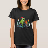 Off To Cause A Kerfuffle Funny Frog Santa Christma Tシャツ (正面)