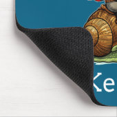 Off To Cause A Kerfuffle Raccoon Whimsical Wizard  マウスパッド (コーナー)