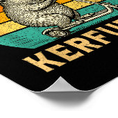 Off To Cause A Kerfuffle Silly Groundhog Scooter A ポスター (角)