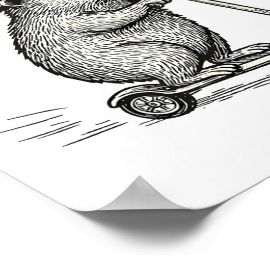 Off To Cause A Kerfuffle Weirore Sayings Funny Mem ポスター (角)