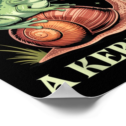 Off To Cause A Kerfuffle Whimsical Wizard Frog Mem ポスター (角)