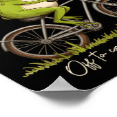 Off To Commit Mom Foolery Funny Frog Meme  ポスター (角)