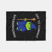 Off to commit shenanigans wizard frog meme Off to  フリースブランケット (正面(横))