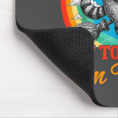Off To Commit Tom Foolery Raccoon Funny Retro Desi マウスパッド (コーナー)