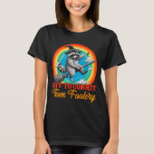 Off To Commit Tom Foolery Raccoon Funny Retro Desi Tシャツ (正面)
