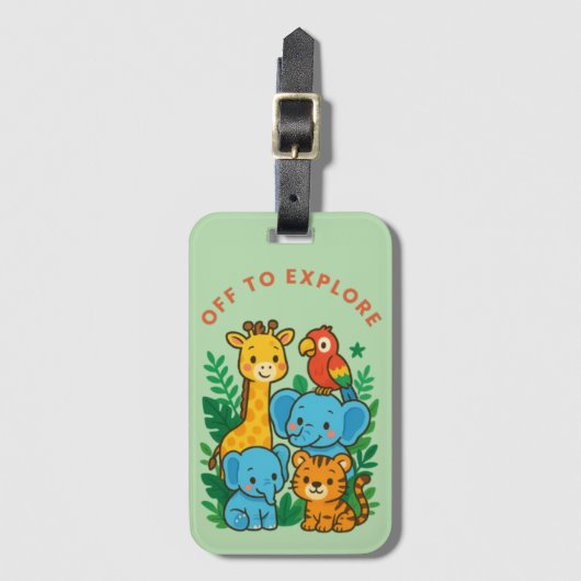 Off to Exploreラゲージタグ ラゲッジタグ (正面縦)