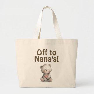 Off  to Nana's! Tote bag ラージトートバッグ