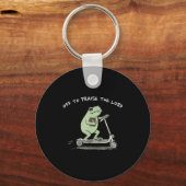 Off To Praise The Lord Funny Christian Meme Frog H キーホルダー (正面)