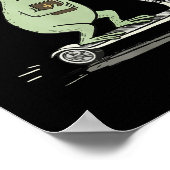 Off To Praise The Lord Funny Christian Meme Frog H ポスター (角)