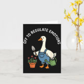 Off to regulate emotions funny goose gardeningOff  カード (黄色い花)