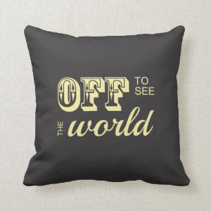 Off to See the World - Yellow – 冒険者のために クッション