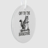 Off to The Bookstore Reading Bookworm オーナメント (正面)