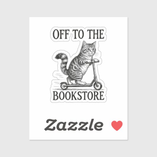 Off to The Bookstore Reading Bookworm シール (シート)