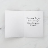 Off to Watch Baseball Dinosaur Card  カード (内部)