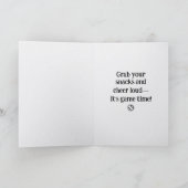 Off to Watch Baseball Raccoon Card  カード (内部)