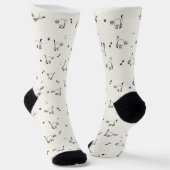 Off-white Cat Line Art Pattern Socks ソックス (傾斜あり)