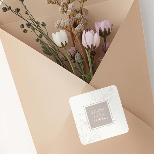 Off-White | Chic Floral Label スクエアシール