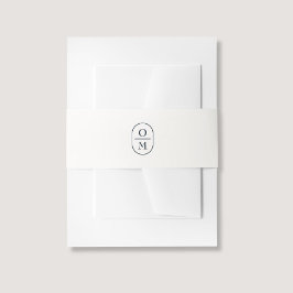 Off-White | Couple Monogram Wedding Invitation  招待状ベリーバンド