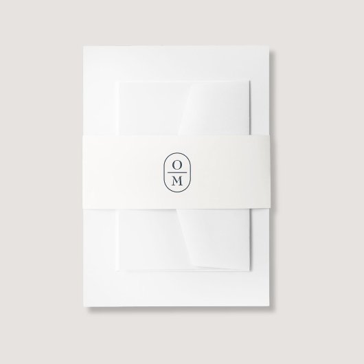 Off-White | Couple Monogram Wedding Invitation  招待状ベリーバンド